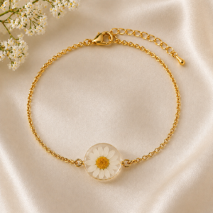 golden daisy glow bracelet