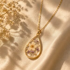 handmade resin pendant